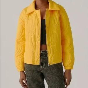 Urban Outfitters Women size Large Yellow Quilted Women's Jacket